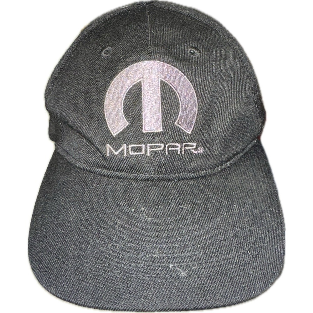 Mopar Adjustable Black Hat Car Auto Racing Black Cap By Open Road‎ One Size